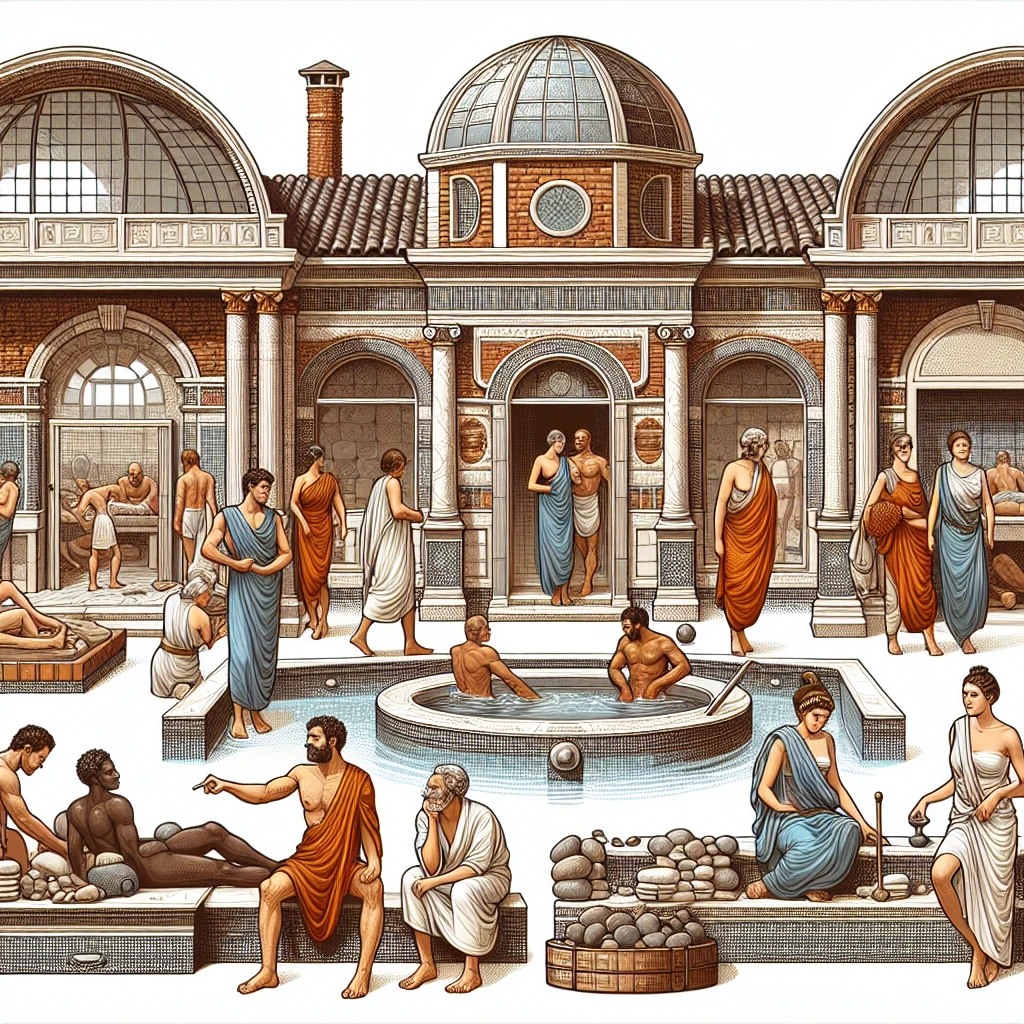 Появление римских бань в древности