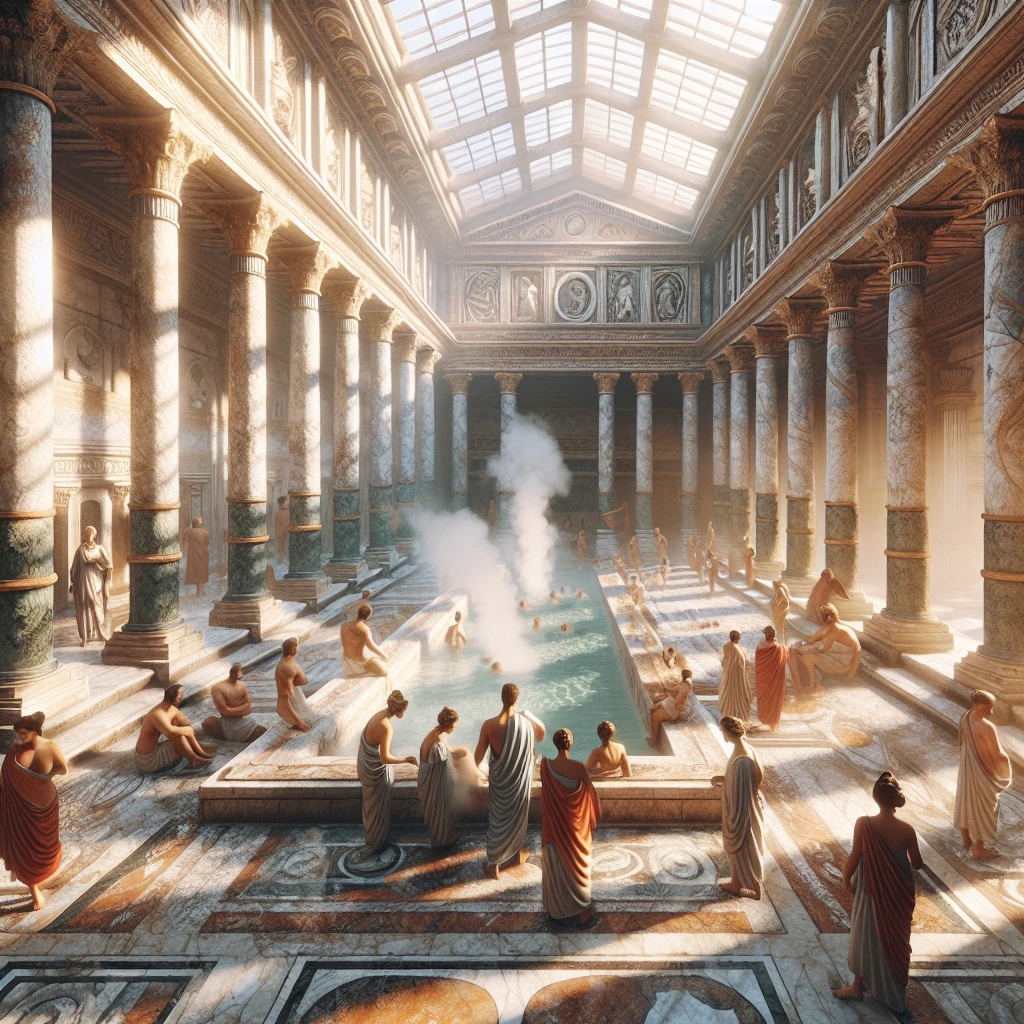 Распространение римских бань
