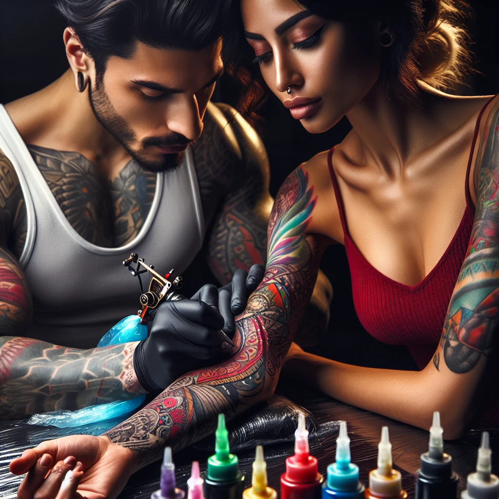 Использование цветов для обозначения идей и эмоций в татуировках
