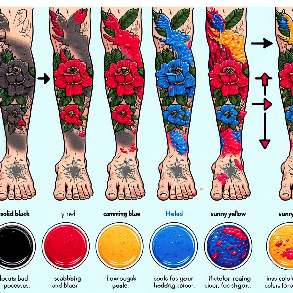 Роль цветов в процессе заживления татуировок