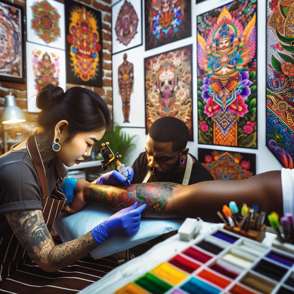 Роль цвета в татуировках