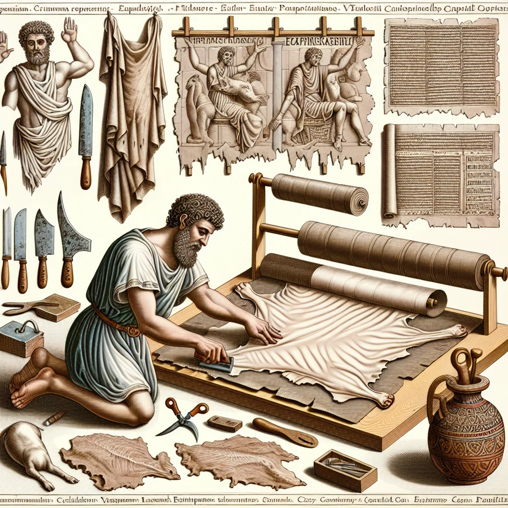Традиционное использование человеческой кожи в письме и искусстве Римской империи