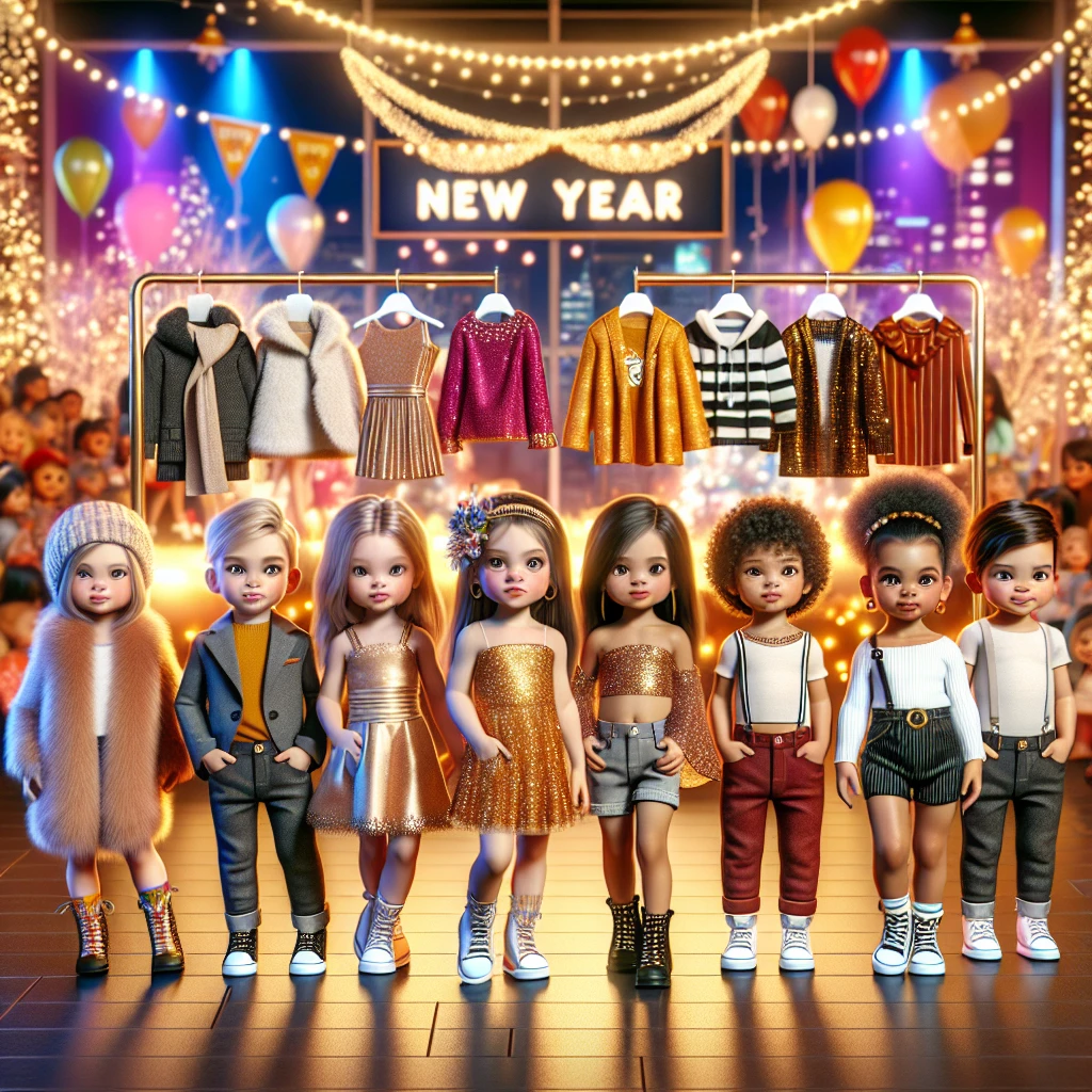 Идеи и тренды модной детской одежды для Нового года