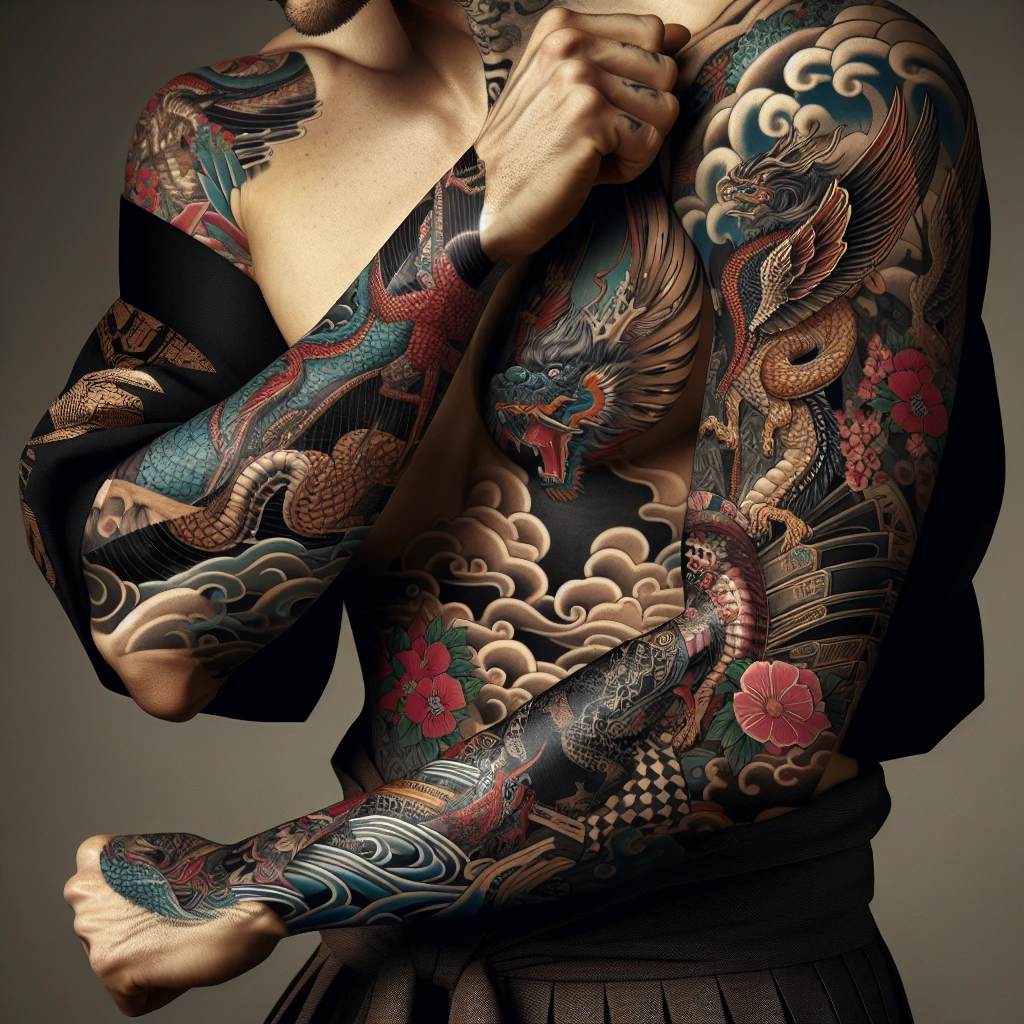Япония - татуировки на рукавах: мир элегантных и необычных украшений