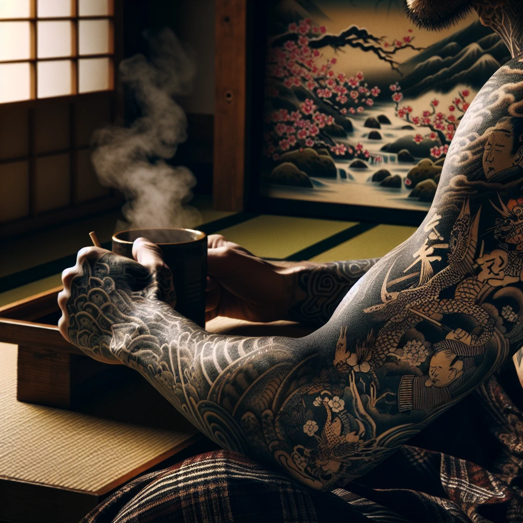 Япония: страна экстравагантных татуировок на рукавах.